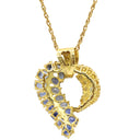 クリスチャン バーナード Christian Bernard サファイア ダイヤモンド イエローゴールド K18YG サファイア ダイヤモンド ネックレス クリスチャン ベルナール