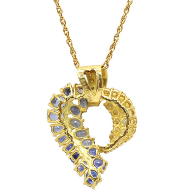 クリスチャン バーナード Christian Bernard サファイア ダイヤモンド イエローゴールド K18YG サファイア ダイヤモンド ネックレス クリスチャン ベルナール