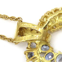 クリスチャン バーナード Christian Bernard サファイア ダイヤモンド イエローゴールド K18YG サファイア ダイヤモンド ネックレス クリスチャン ベルナール