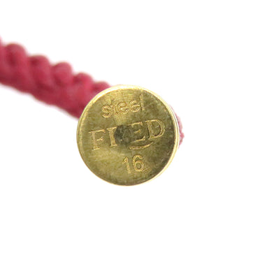 フレッド FRED フォース10 LM   レッドXイエローゴールド K18YG ステンレスケーブル GP #16 ブレスレット 赤