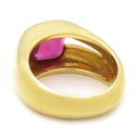 ティファニー Tiffany & Co 色石リング イエローゴールド K18YG リング 指輪 ピンク 9号
