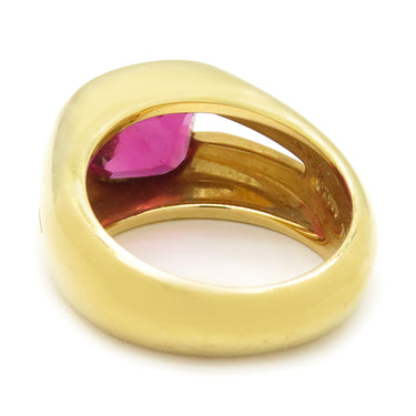 ティファニー Tiffany & Co 色石リング イエローゴールド K18YG リング 指輪 ピンク 9号