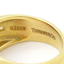 ティファニー Tiffany & Co 色石リング イエローゴールド K18YG リング 指輪 ピンク 9号