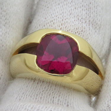 ティファニー Tiffany & Co 色石リング イエローゴールド K18YG リング 指輪 ピンク 9号