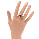 ティファニー Tiffany & Co 色石リング イエローゴールド K18YG リング 指輪 ピンク 9号