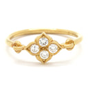 カルティエ Cartier ヒンドゥリング イエローゴールド K18YG ダイヤモンド #49(JP9) リング 指輪 750 18K 8.5号