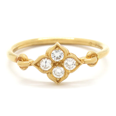 カルティエ Cartier ヒンドゥリング イエローゴールド K18YG ダイヤモンド #49(JP9) リング 指輪 750 18K 8.5号