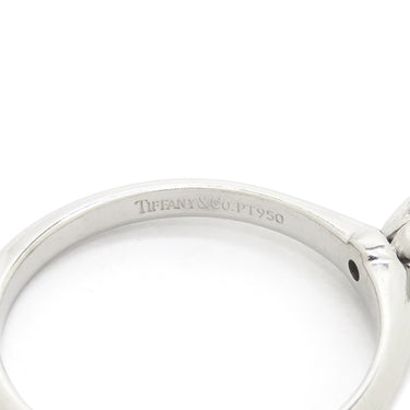 ティファニー Tiffany & Co ソリティア ダイヤリング プラチナシルバー Pt950 ダイヤモンド リング 指輪 T＆Co. 一粒 1P 10号