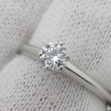 ティファニー Tiffany & Co ソリティア ダイヤリング プラチナシルバー Pt950 ダイヤモンド リング 指輪 T＆Co. 一粒 1P 10号