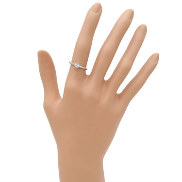 ティファニー Tiffany & Co ソリティア ダイヤリング プラチナシルバー Pt950 ダイヤモンド リング 指輪 T＆Co. 一粒 1P 10号