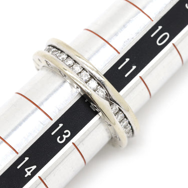 ブルガリ BVLGARI ビーゼロワン B-zero1 ダイヤリング ホワイトゴールド K18WG #52(JP12) リング 指輪 750WG 18金 12号