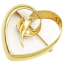ティファニー Tiffany & Co オープンハート イエローゴールド K18YG ブローチ 750YG