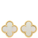 ヴァンクリーフアーペル Van Cleef & Arpels スウィート アルハンブラ VCARA44800 パールホワイトXイエローゴールド K18YG マザーオブパール ピアス 750YG 18K