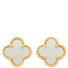 ヴァンクリーフアーペル Van Cleef & Arpels スウィート アルハンブラ VCARA44800 パールホワイトXイエローゴールド K18YG マザーオブパール ピアス 750YG 18K