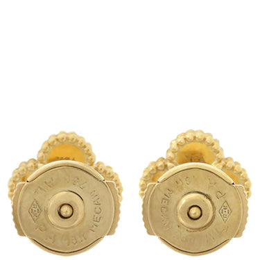 ヴァンクリーフアーペル Van Cleef & Arpels スウィート アルハンブラ VCARA44800 パールホワイトXイエローゴールド K18YG マザーオブパール ピアス 750YG 18K