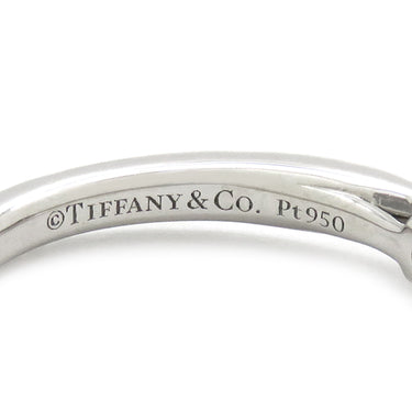 ティファニー Tiffany & Co ハーモニー ハーフエタニティ ダイヤリング プラチナシルバー Pt950 ダイヤモンド リング 指輪 T＆Co. 一粒 1P 5.5号