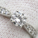 ティファニー Tiffany & Co ハーモニー ハーフエタニティ ダイヤリング プラチナシルバー Pt950 ダイヤモンド リング 指輪 T＆Co. 一粒 1P 5.5号