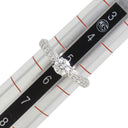 ティファニー Tiffany & Co ハーモニー ハーフエタニティ ダイヤリング プラチナシルバー Pt950 ダイヤモンド リング 指輪 T＆Co. 一粒 1P 5.5号