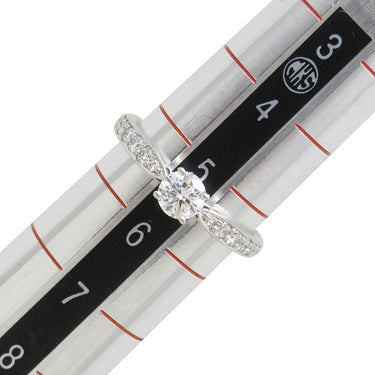 ティファニー Tiffany & Co ハーモニー ハーフエタニティ ダイヤリング プラチナシルバー Pt950 ダイヤモンド リング 指輪 T＆Co. 一粒 1P 5.5号