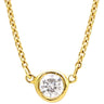 ティファニー Tiffany & Co バイザヤード シングルダイヤモンド ペンダント イエローゴールド K18YG ダイヤモンド ネックレス Au750 T&Co. 1石 エルサペレッティ