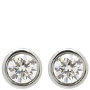 ティファニー Tiffany & Co バイザヤード プラチナシルバー Pt950 ダイヤモンド ピアス T＆Co. エルサ ペレッティ1P ダイヤ