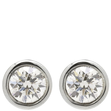 ティファニー Tiffany & Co バイザヤード プラチナシルバー Pt950 ダイヤモンド ピアス T＆Co. エルサ ペレッティ1P ダイヤ