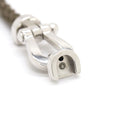 フレッド FRED フォース10 LM   グレージュXホワイトゴールド K18WG ステンレスケーブル メタル ＃17 ブレスレット