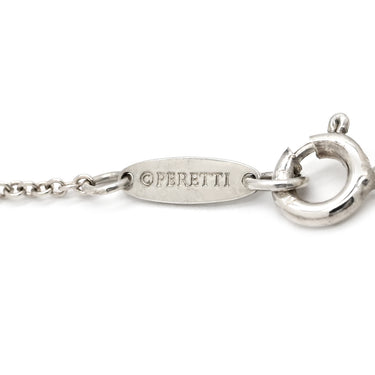 ティファニー Tiffany & Co ダブルオープンハート エクストラミニ 60991561 シルバー×イエローゴールド K18PG シルバー925 ネックレス T＆Co. AG925 18K PG ペレッティ