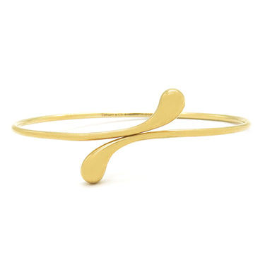 ティファニー Tiffany & Co ティアドロップ イエローゴールド K18YG バングル 18K YG 18金 Au750 ブレスレット