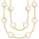 ヴァンクリーフアーペル Van Cleef & Arpels ヴィンテージ アルハンブラ 20モチーフ VCARA42100 パールホワイトXイエローゴールド K18YG マザーオブパール ネックレス 18K 750YG