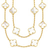 ヴァンクリーフアーペル Van Cleef & Arpels ヴィンテージ アルハンブラ 20モチーフ VCARA42100 パールホワイトXイエローゴールド K18YG マザーオブパール ネックレス 18K 750YG