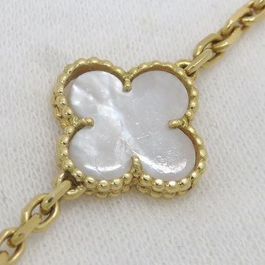 ヴァンクリーフアーペル Van Cleef & Arpels ヴィンテージ アルハンブラ 20モチーフ VCARA42100 パールホワイトXイエローゴールド K18YG マザーオブパール ネックレス 18K 750YG