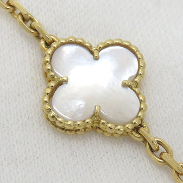 ヴァンクリーフアーペル Van Cleef & Arpels ヴィンテージ アルハンブラ 20モチーフ VCARA42100 パールホワイトXイエローゴールド K18YG マザーオブパール ネックレス 18K 750YG