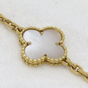 ヴァンクリーフアーペル Van Cleef & Arpels ヴィンテージ アルハンブラ 20モチーフ VCARA42100 パールホワイトXイエローゴールド K18YG マザーオブパール ネックレス 18K 750YG