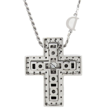 ダミアーニ DAMIANI ベルエポック M 20073470 ホワイトゴールド K18WG ダイヤモンド ネックレス 750 18金 WG クロス 十字架