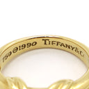 ティファニー Tiffany & Co シグニチャー イエローゴールド K18YG リング 指輪 750 T＆Co. 7.5号