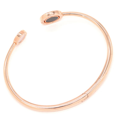 ブルガリ BVLGARI ブルガリブルガリ ローズゴールド K18RG ホワイトマザーオブパール マラカイト 14038 ブレスレット シェル マラカイト