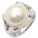 TASAKI TASAKI マベパールリング ホワイトゴールド K18WG パール ダイヤモンド リング 指輪 ホワイトゴールド 真珠 2Pダイヤ 10号