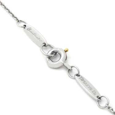 ティファニー Tiffany & Co オープンハート パヴェダイヤ プラチナシルバー Pt950 ダイヤモンド ネックレス エルサペレッティ 18K T&Co.