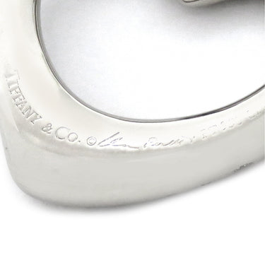 ティファニー Tiffany & Co オープンハート パヴェダイヤ プラチナシルバー Pt950 ダイヤモンド ネックレス エルサペレッティ 18K T&Co.