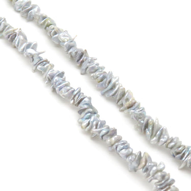 山本真理 MARI YAMAMOTO パールネックレス パールホワイトXグレー パール K14WG ネックレス シルバー金具 真珠 1粒 ケシパール