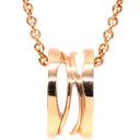 ブルガリ BVLGARI ビーゼロワン レジェンド ネックレス ピンクゴールドXホワイト K18PG セラミック ネックレス B-zero1 ペンダント 18K 750PG 白