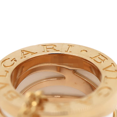 ブルガリ BVLGARI ビーゼロワン レジェンド ネックレス ピンクゴールドXホワイト K18PG セラミック ネックレス B-zero1 ペンダント 18K 750PG 白