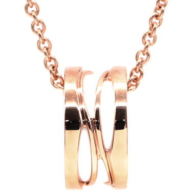 ブルガリ BVLGARI ビーゼロワン レジェンド ネックレス ピンクゴールドXホワイト K18PG セラミック ネックレス B-zero1 ペンダント 18K 750PG 白