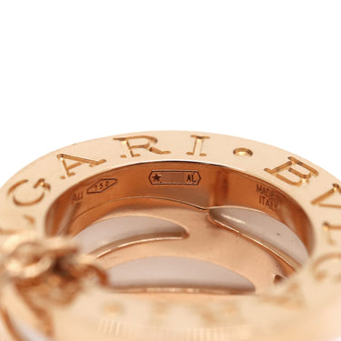 ブルガリ BVLGARI ビーゼロワン レジェンド ネックレス ピンクゴールドXホワイト K18PG セラミック ネックレス B-zero1 ペンダント 18K 750PG 白