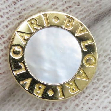 ブルガリ BVLGARI ブルガリブルガリ イエローゴールド K18YG マザーオブパール ピアス 18K 750 18金 シェル
