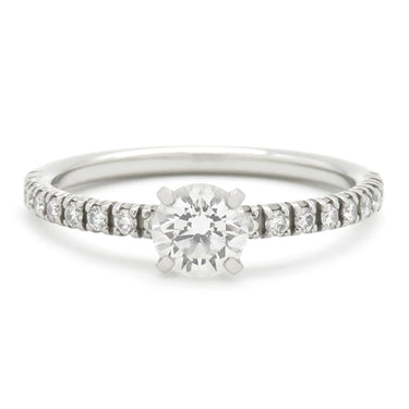 カルティエ Cartier エタンセル ドゥ カルティエ ソリテールリング ハーフエタニティ CRN4744300 プラチナシルバー Pt950 ダイヤモンド #45(JP5) リング 指輪 1P 5号