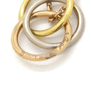 カルティエ Cartier トリニティ ダイヤ ホワイトゴールドXイエローゴールドXピンクゴールド K18YG K18PG K18WG ピアス ドロップ 1P 750 18K