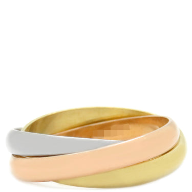 カルティエ Cartier トリニティ スモールモデル ホワイトゴールドXイエローゴールドXピンクゴールド K18WG K18YG K18PG #49(JP9) リング 指輪 3連 3カラー 9号