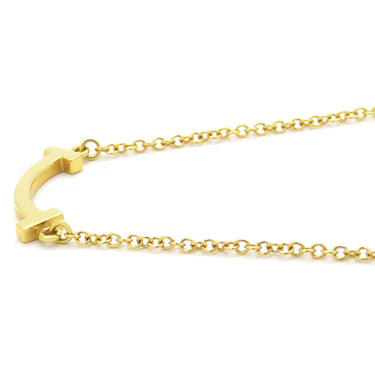 ティファニー Tiffany & Co Tスマイル ミニ ペンダント  62617640 イエローゴールド K18YG ネックレス Au750 Tiffany T smile
